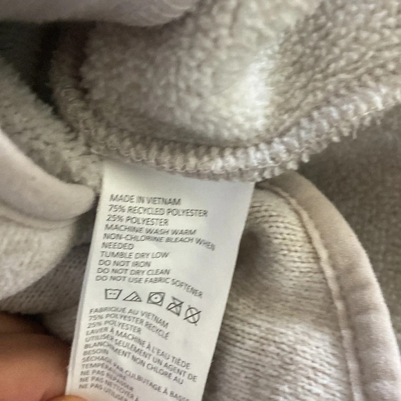 Prana Tri Thermal Threads Tunic Hoodie Size S Heathered Cream - Picture 8 of 8